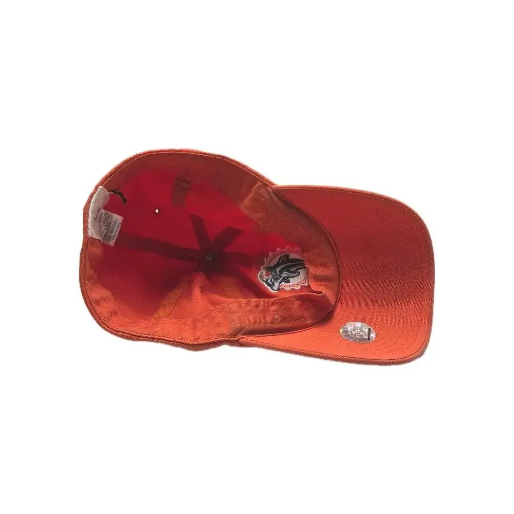NFL Miami Dolphins Fitted Hat Unisex OS Orange Embroidered Maxflex Hat Football
